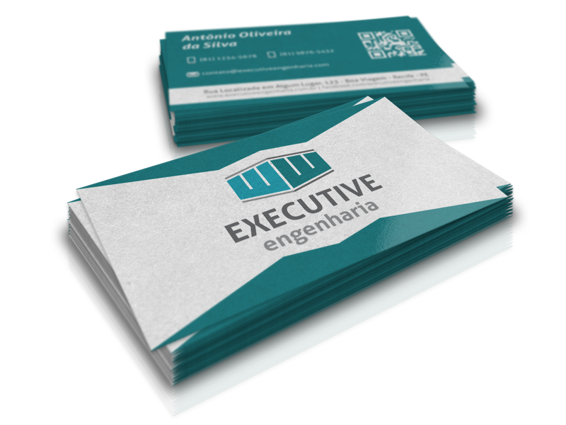 Cartão de Visita da Executive Engenharia