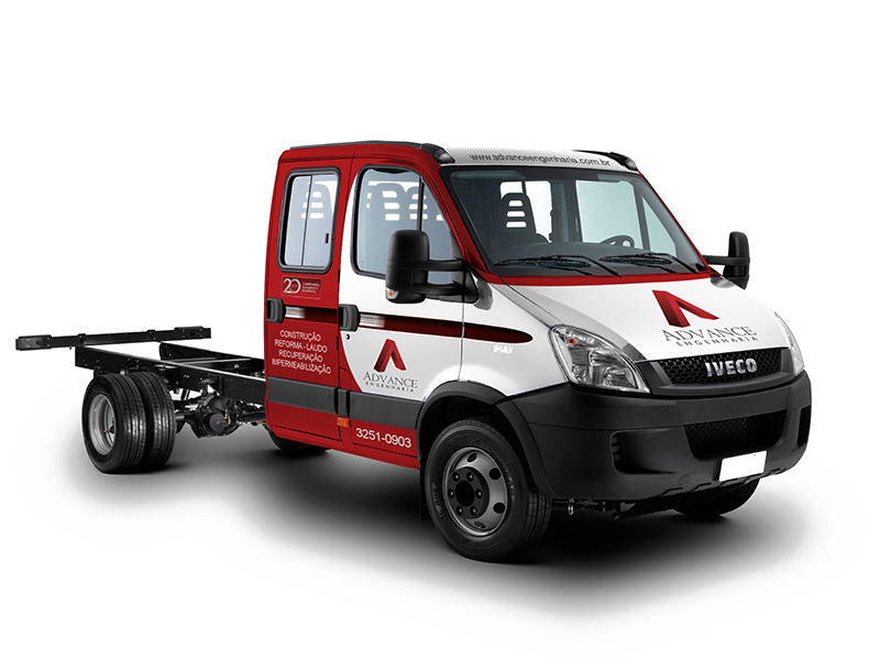 Adesivagem de Frota da Advance Engenharia - Caminhão